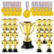 Tagtight Sportfest Goldmedaillen & Mini Pokale Trophäen, Medaillen Kinder, 20Ps Gold Medaillen mit Band, 20Ps Trophy Cup, Gewinner Medaillen für Kinder, Schulspiele, & Feiern