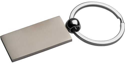 der kleine Handwerker Schlüsselanhänger metall rechteckig 77x23mm Anhänger für Lasergravur geeignet Gravurmaterial