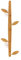 EQUALIZE Porte-manteau mural porte-manteau, porte-chapeaux, porte-manteau d'arbre, support mural moderne pour casquette de baseball, manteau, portefeuille, 4 crochets amovibles en forme de feuilles,