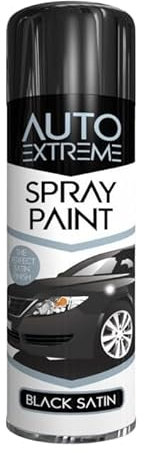 YSAMAX All Purpose Auto-Extreme Spray Paint, Boast a Stunning Appearance, Long-Lasting Durability, Effortless Excellence, Black Satin Aerosol, 250 ML, (1PCS)
