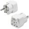 Adaptateur Prise Anglaise vers France,Adaptateur USA vers France, Adaptateur UK vers France, Adaptateur Prise Chine vers France, Adaptateur Universel de Voyage(2Pcs)