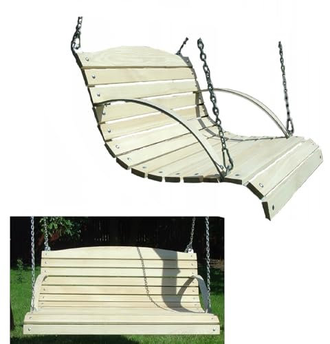 Hollywoodschaukel Sitzbank für Gartenschaukel Schaukelbank 90 cm aus Holz Holzschaukel