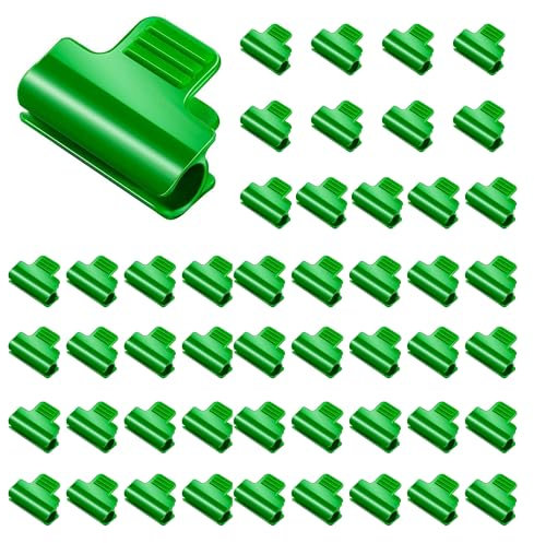 50Pcs Greenhouse Clamps, Greenhouse Film Clamps, Greenhouse Hoops Plastic Greenhouse Shading Net Clips for Fixing Plant Cover