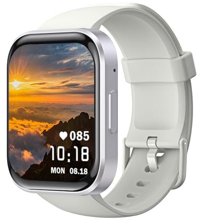 OUKITEL BT103 - Smartwatch per uomini e donne, con funzione di chiamata Bluetooth, schermo da 1,91 pollici, più di 100 modalità sportive, elegante orologio intelligente per Android iOS