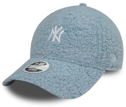 New Era 9Forty Damen Sherpa Cap - Borg NY Yankees Sky Blue