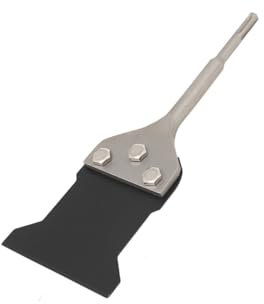 YILIKISS Spachtelmeißel SET SDS-Plus 275x100 mm,Meißel inklusive Ersatzklinge und Schrauben,Bodenschaber für Abziehen von Fußbodenkleber, Teppich, Linoleum, Fliesenkleber, PVC-Fliesen, Farbe