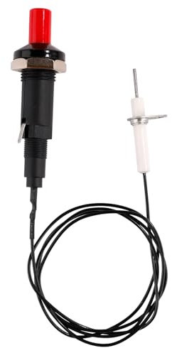Gosknor Piezo Spark Igniter, Spark Ignition Kit BBQ Grill Igniter Replacement Electrode Igniter Metal Threaded Ceramic Push Button Replacement for Igniter Gas Fireplace Oven