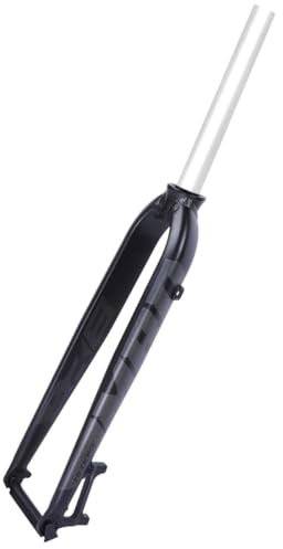 BSFHQS Mountainbikes Starre Gabel 26 27,5 29 Aluminiumlegierung Fahrräder Gabel 1-1/8'' Gerades Rohr Scheibenbremse Fahrräder Vorderradgabel Schnellspanner 9 * 100mm(Matte Black,26in)