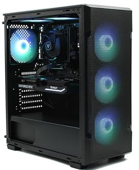 Gamer PC Intel CrossFire 7 • 14400F • RTX 5070 12GB DDR7 • 32GB 3200MHz DDR4 • 1TB NVME SSD • 700W PSU Bronze Rated • Black Mesh RGB Gaming PC • 1200 WiFi • Bluetooth • Windows 11