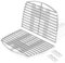 GLARETEX 7644 Griglia per barbecue Weber Q100 Q120 Q140 Q1000 Q1200 Q1400, piastra in acciaio inox, 32 cm, 7644 Spare Part Grate for Weber, confezione da 4