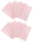 DEARMAMY 10 Pièces Coton démaquillant portable Se maquiller lingettes pour le visage pour femmes Nettoyage des coussinets pour le visage fibres végétales rose