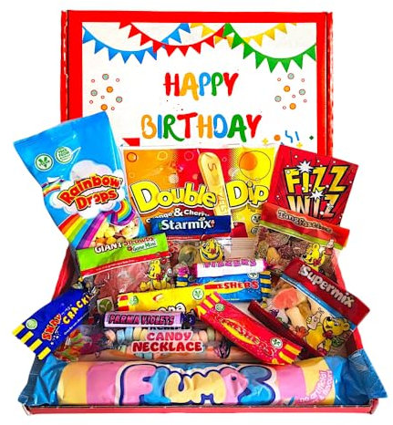Blast From The Past | Bring Back Sweet Memories | Celebrate Birthdays The Retro Way: Indulge In Our 80's & 90's Sweet Hamper | Letterbox Gifts |