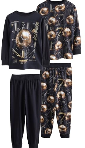 NEXT Jungen Schlafanzüge mit Langen Ärmeln, 2er-Pack