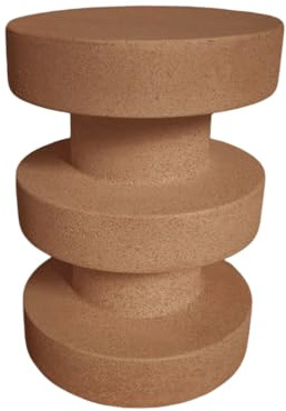 Rebecca Mobili Sofatisch, Beistelltisch, Braun, MGO, Modern - Maße HxBxT: 45 x 33 x 33 cm - Art. RE7293