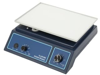 KJ-201BD Orbital Shaker, Einstellbare 20-210 RPM, Orbital Rotator Schüttler | zeitgesteuerte und kontinuierliche Modus, 10W Labor-Rotationsoszillator-Mischer für Chemisches & Biologisches