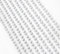 Syntego Selbstklebende Perlen Edelsteine ​​3mm Silber Mini Flache Rückseite Runde Perlen Streifen Verzierung (500)