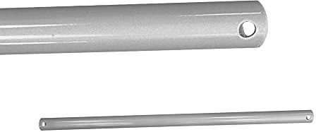 EDM 00974 Tuyau chromé rallonge pour ventilateur plafond, 45 cm