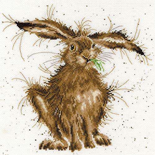 Bothy Threads Kreuzstich-Set Verrückter Hase, 26x26cm, XHD49, Zählmuster