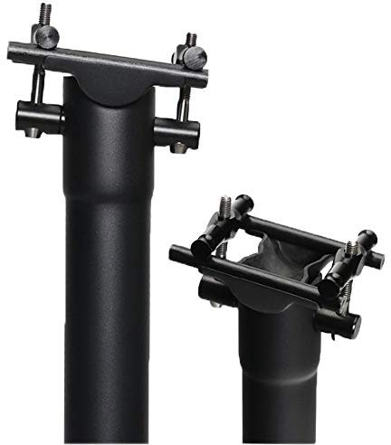 QIKU Seatpost Mountain Bike, rennrad sattelstütze 27.2/31.6mm Fahrrad sattelstütze schwarz (27.2×350mm, UDmatt)