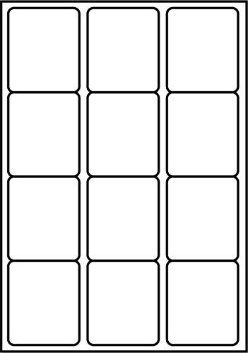 SmithPackaging A4 Self Adhesive Address Labels, 12 Labels Per Sheet, 100 Sheets, 63.5 x 72mm 1200 Labels