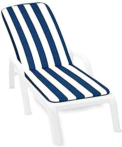 VIGIVISION Cojín para Tumbona Universal, Plegable 180 x 50 x 4 cm,Azul.