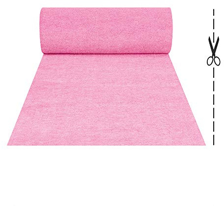 Olivo.Shop - Tapis sur mesure rose dragée, pour événements, courses, effet moquette pour cérémonies et magasins. Largeur 1 m (1 x 20 m)