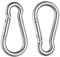 2Pcs M10 Carabiner Hook, Large Stainless Steel Carabiner Clip Heavy Duty Spring Snap Clip Keychain Locking Snap Hook for Outdoor,Camping, Hiking, Traveling, Fishing