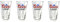 Coors Light Signature 3D Pint Glasses - Set of 4