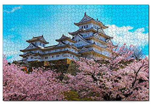 Japan Castle Himeji 1000 Teiliges Puzzle für Erwachsene und Familien Reise Geschenk Souvenir aus Holz 30x20 Zoll
