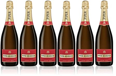 Piper Heidsieck 6er Set Cuvee Brut Champagner 6x 0,75l (12% Vol) Champagner- [Enthält Sulfite]