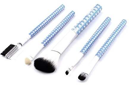 Ruilogod Woman Blush Powder Lidschatten Applikator EyeLash Comb Make-up Pinsel 5 in 1 Blau (id:536 d11 ac1 e22 d82