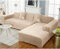 uyeoco Samt Sofabezug L-Form Couchbezug Weich 1 Stück Elastische Lounge-Sessel Sofahusse waschbare Katzen Hunden Möbelschutz (Color : E, Size : 190-230cm)