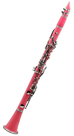 Klarinette B-Klarinette 17-Tasten Bakelit Klarinette Musikinstrument Mehrfarbig (Color : Pink)