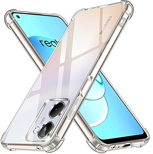 ivoler Funda para Realme 10 4G, Carcasa Protectora Antigolpes Transparente con Cojín Esquina Parachoques, Suave TPU Silicona Caso Delgada Anti-Choques Case
