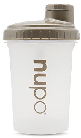 NUPO Shaker Transparent - Shaker de protéines de qualité supérieure | 500 ml | Sans BPA | Fonction de mélange haut de gamme avec boule de mélange pour des shakes diététiques crémeux