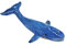 WitnyStore Winzige 6.4 cm lange blaue Wal-Figur – Miniatur, handgefertigt, bemalte Keramik, Meerestiere, Meeresleben, Ozean, Porzellan, Ton, Keramik, Heimdekoration, Geschenke