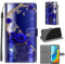 Handyhülle für Huawei P30 Lite Hülle, Huawei P30 Lite Hülle, Premium Leder Flip Klappbare Stoßfeste Magnetische [Standfunktion] [Kartenfächern] Schutzhülle Tasche - Schmetterling