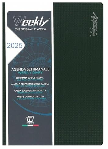 AGENDA SETTIMANALE 2026 WEEKLY 29 x 21 cm F.to A4 INTERCAMBIABILE + Omaggio penna a scatto e segnalibro