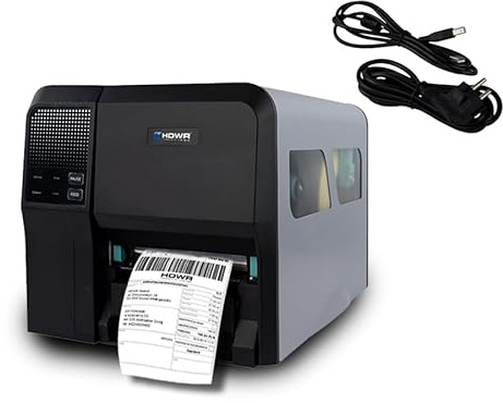 HDWR OPrint-IA200PN Industrieller Etikettendrucker, Wärme- und Wärmeübertragung, 203 DPI, Geschwindigkeit 203 mm/s, USB, Ethernet, Abisolierfunktion für mehr Effizienz