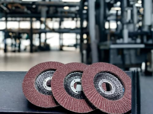 3 Dischi abrasivi lamellari per smerigliatrice angolare 115 mm per smerigliare ferro legno e marmo 4 grane disponibili (p40)