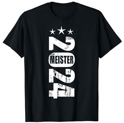Meister 2024 Aufsteiger vintage Motiv Mannschaft Fußball Fun T-Shirt