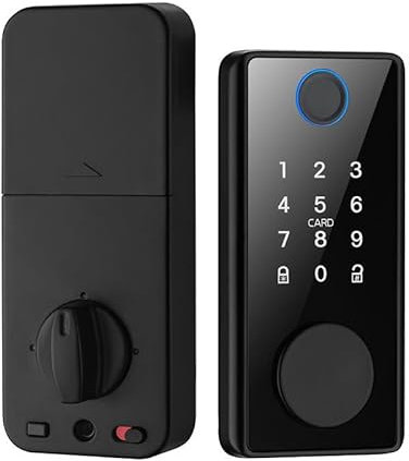 Cerradura de Puerta Inteligente de Huellas Dactilares,Smart Lock,Cerradura inteligente de puerta digital,Cerradura electrónica digital sin llave,sin asa,cerradura de puerta delantera