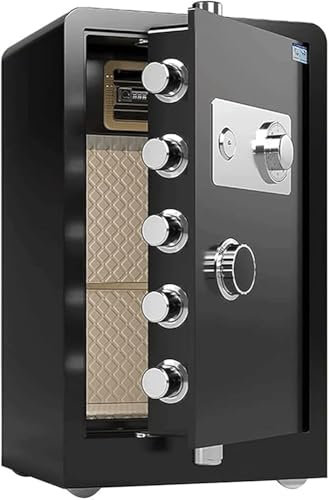 RCJCQSR Safe Box Sicherheitsbox, digitaler Schrank, feuerfester Tresor, mechanisches Code-Schloss, Schlüsselsicherheitsschrank, große Aufbewahrungsbox für Zuhause, Büro, Aktenbox