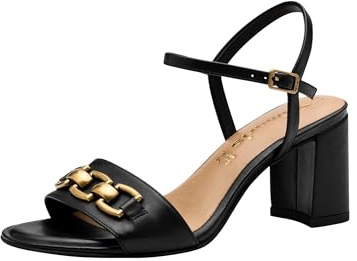 Tamaris Femme 1-28353-44 Sandalette, Cuir noir noir, 6 UK
