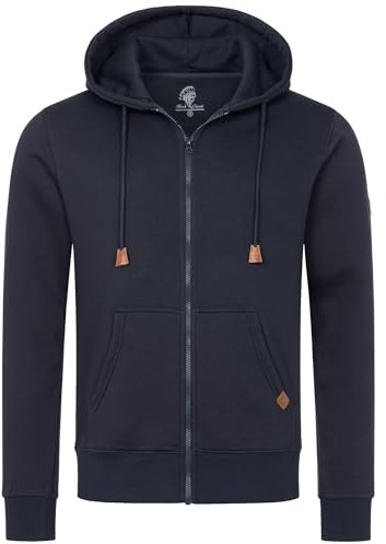 Rock Creek Herren Kapuzenpullover mit Reißverschluss Pullover Hoodie Kapuzenjacke Sweatshirt Kapuzensweatjacke Kapuzenpulli H-392 Navy S
