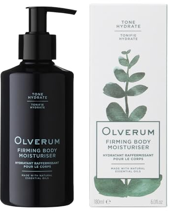 Olverum Firming Body Moisturiser - Toning & Hydrating Body Lotion (180ml) | Vegan & Cruelty Free Intensive Moisturising Replenishing Cream Enriched with Papaya Enzyme for Dry Skin