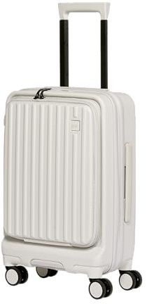 Acer Hardside Expandable Luggage Laptop Bag with Spinner Wheels, Shell White