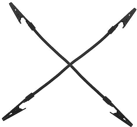 Lurrose 2St -Befestigungswerkzeug bürozubehör bürogadges Krokodilklemmen Fotohalter Krokodilklemmen selber machen Krokodilklemmen für Foto Lötdrahthalter Rostfreier Stahl Black