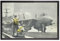 Fußmatte Banksy Kampfflugzeug Flugzeugträger F-35 Krieg Street Art – Maße: 75 x 50 cm