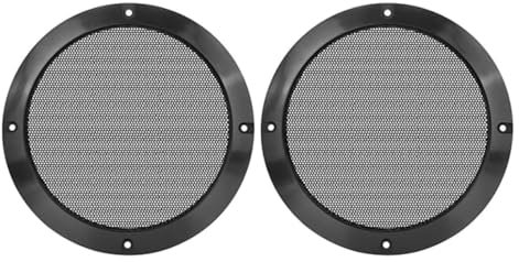 2 rejillas de malla para altavoz, 4 pulgadas, 124 mm, cubierta para altavoz de woofer